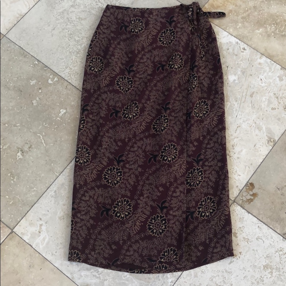 Wrap long skirt